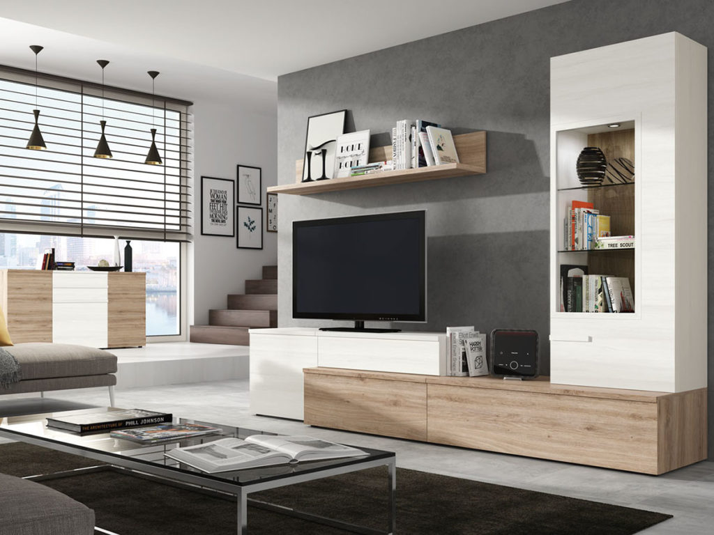 mueble-salon-aparador-comedor-madera-melamina-moderno-economico-blanco- muebles-ramis-n8-neo - Muebles Ramis