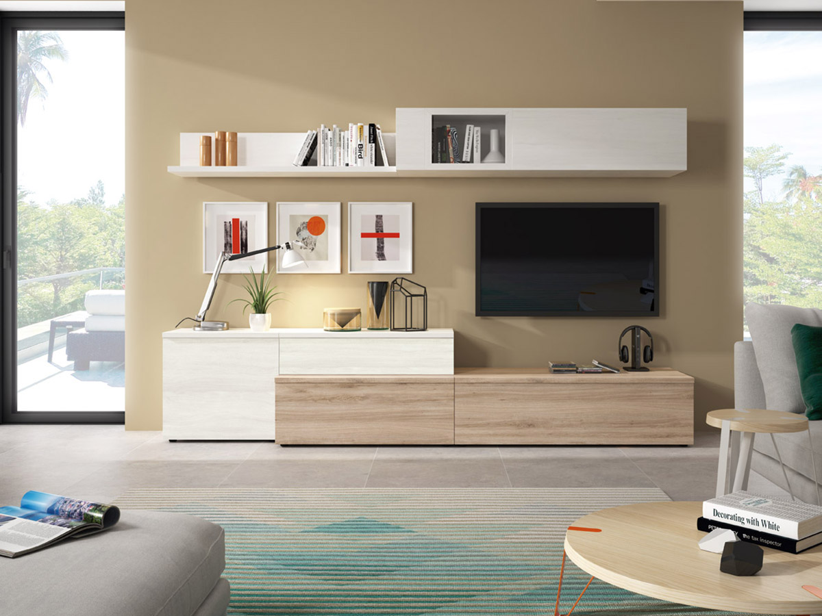 mueble-dormitorio-armario-madera-melamina-moderno-economico-roble-blanco-muebles-ramis-nd68  - Muebles Ramis